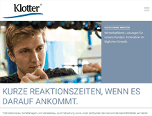 Tablet Screenshot of klotter.de